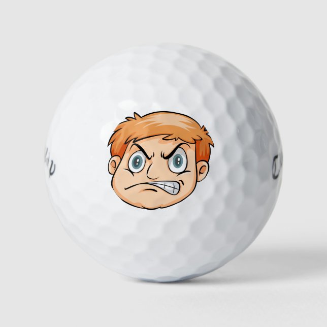 Männlicher Wahnsinn Golfball (Vorderseite)