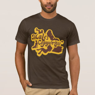 Männlicher Werbetexter-T - Shirt für Männer die