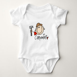Männlicher Zimmermann Baby Strampler