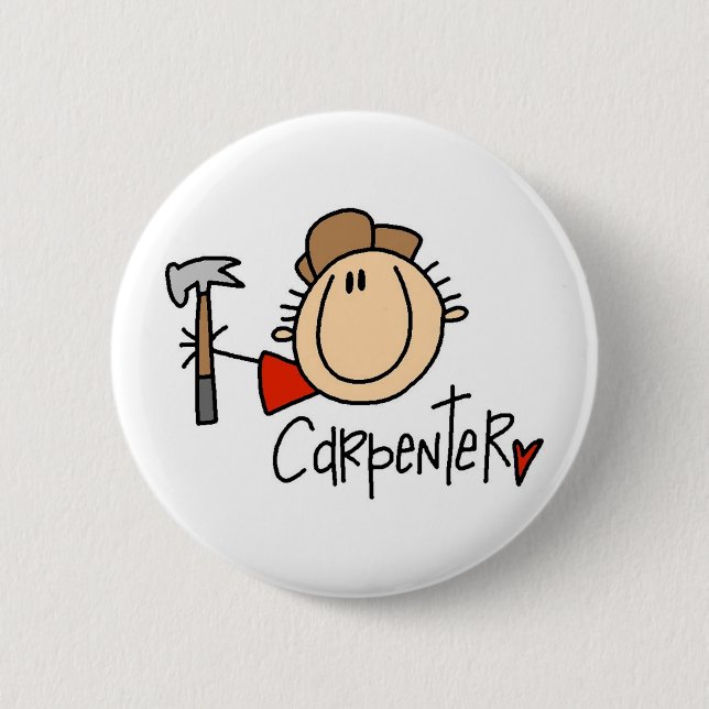 Männlicher Zimmermann Button (Vorderseite)