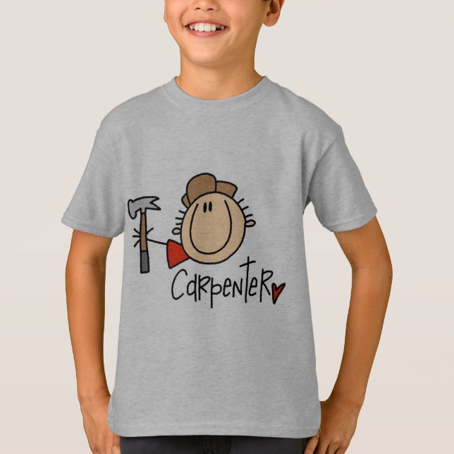 Männlicher Zimmermann T-Shirt (Vorderseite)