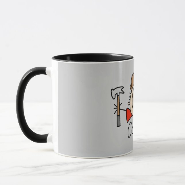 Männlicher Zimmermann Tasse (Links)