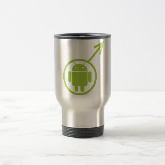 Männliches androides (Zeichen/Symbol) Bugdroid Reisebecher