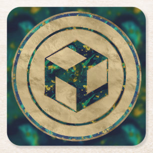 Männliches Antahkarana - Yang Antahkarana Rechteckiger Pappuntersetzer