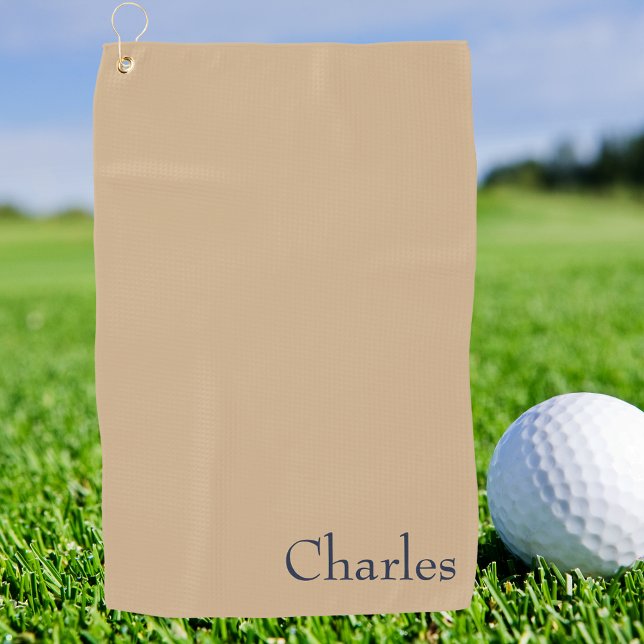 Männliches einfaches monogrammiertes professionell golfhandtuch (Von Creator hochgeladen)