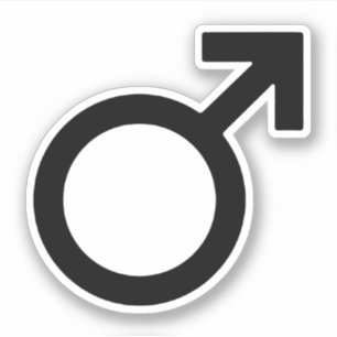 Männliches Geschlechtssymbol Aufkleber