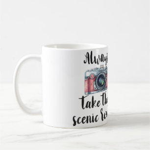 Männliches Inspirationszitat Rosa Wasserfarbe Kame Kaffeetasse