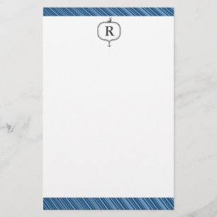 Männliches mit Monogramm Seebriefpapier Briefpapier