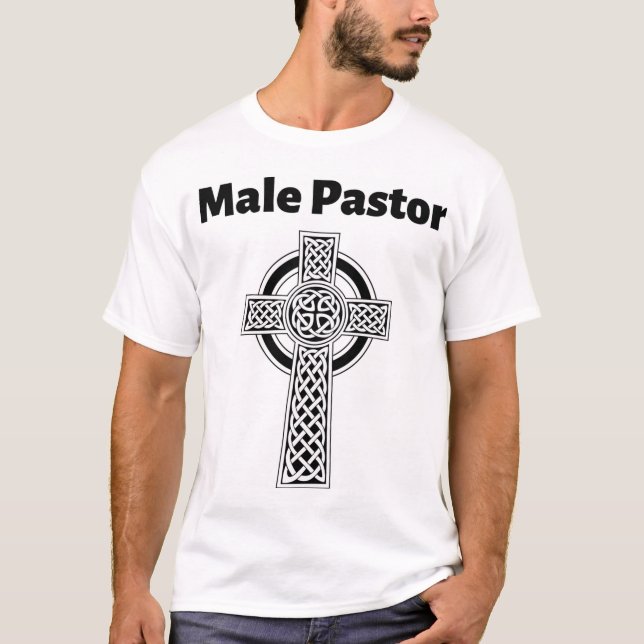 Männliches Pastor-T-Shirt T-Shirt (Vorderseite)