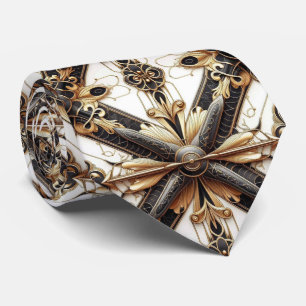 Männliches schwarzes und goldenes Flugzeug Jet Krawatte