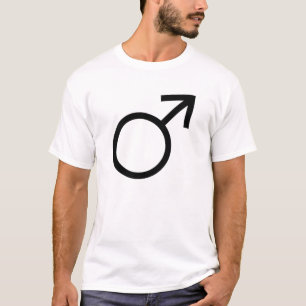 Männliches Symbol-T-Shirt T-Shirt