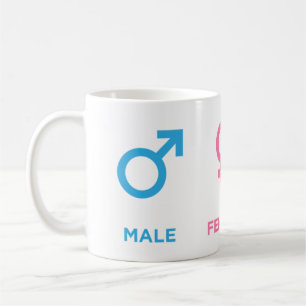 Männliches Weibliches Coder-Symbol Lustiges Progra Kaffeetasse