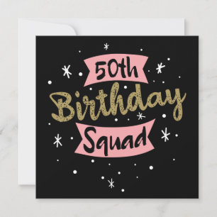 Mannschaft zum 50. Geburtstag Einladung