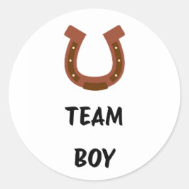 Mannschaftsjunge Geschlecht bei der Abstimmung off Runder Aufkleber