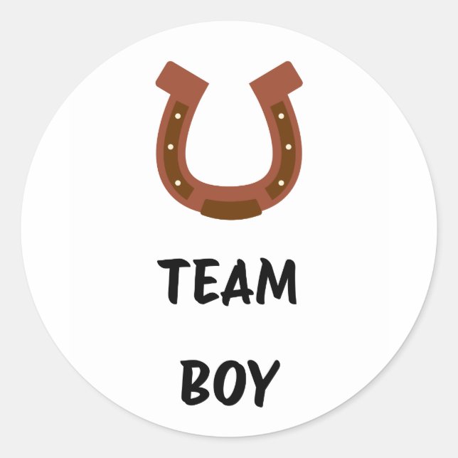 Mannschaftsjunge Geschlecht bei der Abstimmung off Runder Aufkleber (Vorderseite)