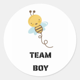 Mannschaftsjunge Geschlecht bei der Abstimmung off Runder Aufkleber