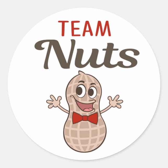 Mannschaftskerne mit Roter-Bogen-Krawatte-Geschlec Runder Aufkleber (Vorderseite)