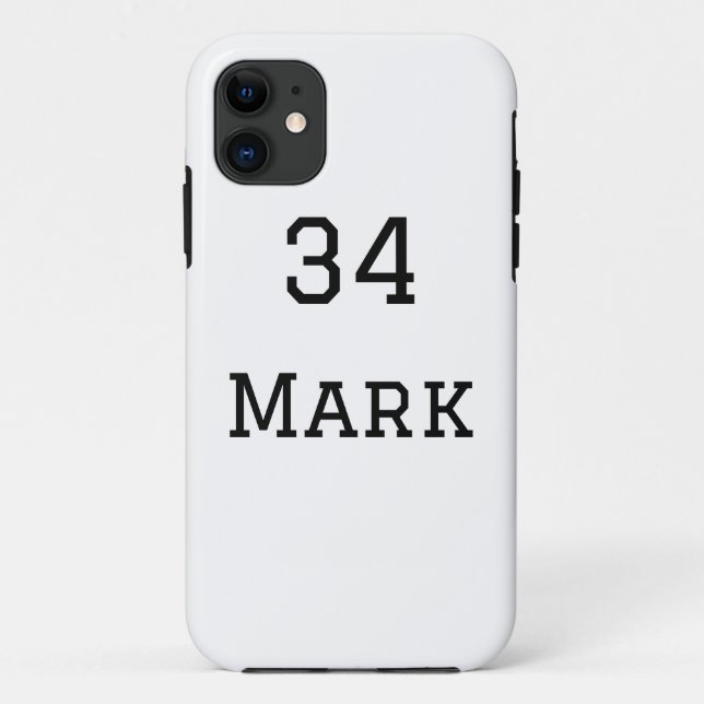 Mannschaftsname hinzufügen Spielername Datum Sport Case-Mate iPhone Hülle (Rückseite)