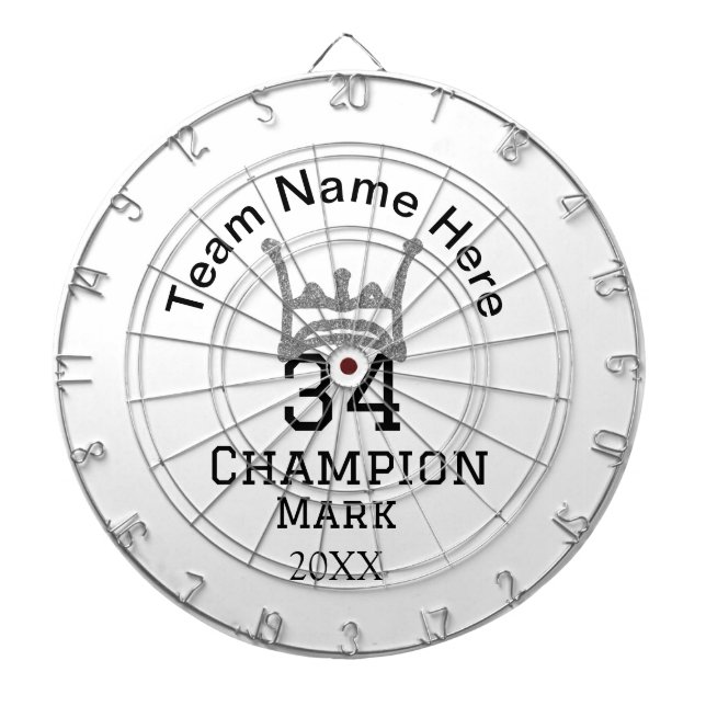 Mannschaftsname hinzufügen Spielername Datum Sport Dartscheibe (vorne)