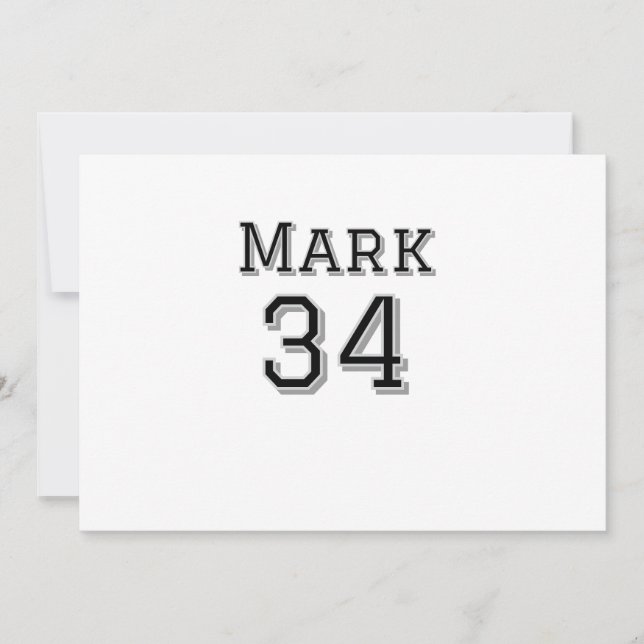 Mannschaftsname hinzufügen Spielername Datum Sport Feiertagskarte (Vorderseite)