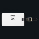 Mannschaftsname hinzufügen Spielername Datum Sport Gepäckanhänger<br><div class="desc">Gestaltung</div>