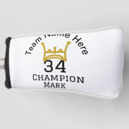 Mannschaftsname hinzufügen Spielername Datum Sport Golf Headcover