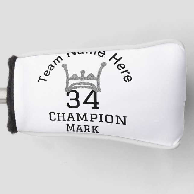 Mannschaftsname hinzufügen Spielername Datum Sport Golf Headcover (Vorderseite)