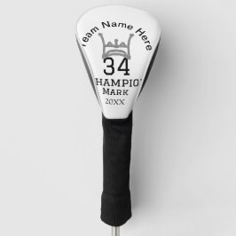 Mannschaftsname hinzufügen Spielername Datum Sport Golf Headcover