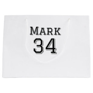 Mannschaftsname hinzufügen Spielername Datum Sport Große Geschenktüte