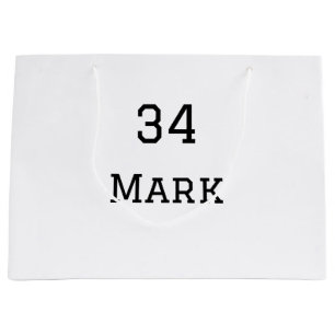 Mannschaftsname hinzufügen Spielername Datum Sport Große Geschenktüte