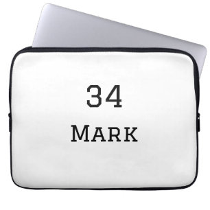 Mannschaftsname hinzufügen Spielername Datum Sport Laptopschutzhülle