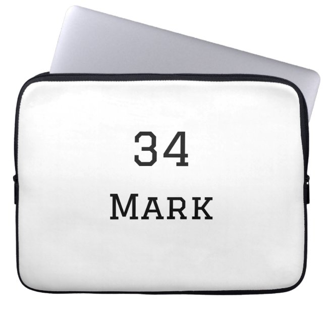 Mannschaftsname hinzufügen Spielername Datum Sport Laptopschutzhülle (Vorderseite)