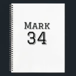 Mannschaftsname hinzufügen Spielername Datum Sport Notizbuch<br><div class="desc">Gestaltung</div>