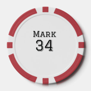 Mannschaftsname hinzufügen Spielername Datum Sport Pokerchips