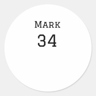 Mannschaftsname hinzufügen Spielername Datum Sport Runder Aufkleber
