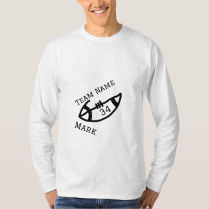 Mannschaftsname hinzufügen Spielername Datum Sport T-Shirt