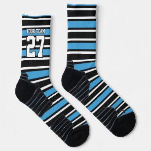 Mannschaftsname Nummer Blue Strips Fußball Socken