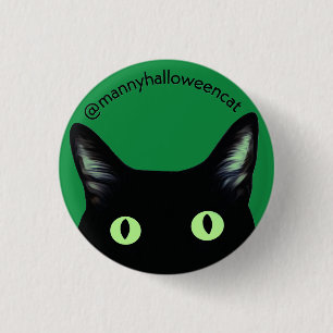 Manny Halloween-Katzen-Button Button