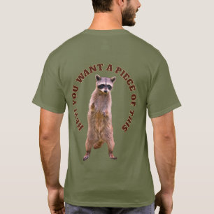 Manny und der Waschbär: Hund gegen Waschbär steht T-Shirt