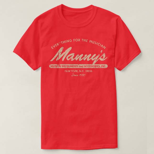 Mannys Music 1935 T-Shirt (Design vorne)