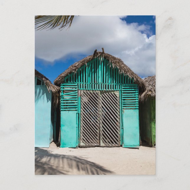 Mano Juan village in Saona Domenican Republic Postkarte (Vorderseite)