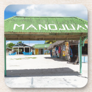 Mano Juan village in Saona Domenican Republic Untersetzer
