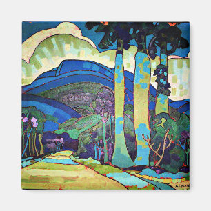 Manookian - hawaiianische Landschaft Magnet