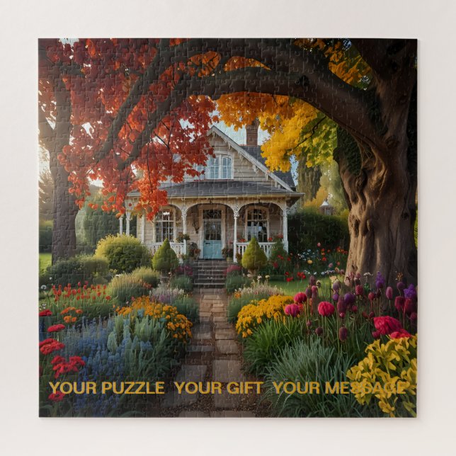Manor Under November Fall Puzzle (Vertikal)
