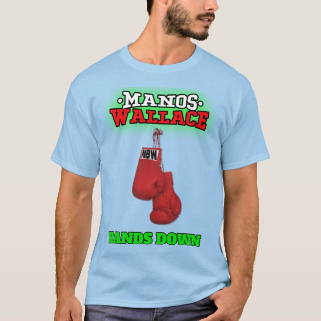 Manos Wallace "Hands Down" NBW Wrestling Shirt (Vorderseite)
