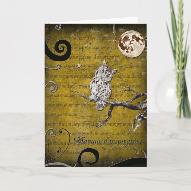 Manque d'inspiration Card Karte (Vorderseite)