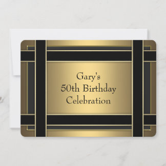 Mans 50. Geburtstagsparty Einladung