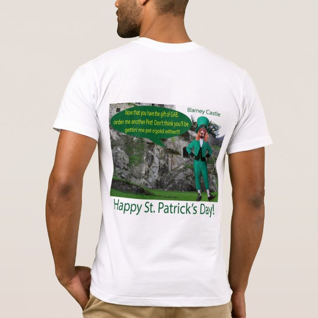 mans bella tee. Happy St. Patrick's Day irish se T-Shirt (Rückseite)