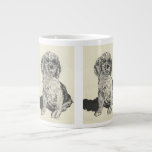 Mans Best Friend Cocker Spaniel Jumbo-Tasse<br><div class="desc">Pen & Tinte Zeichn eines Cocker Spaniers</div>