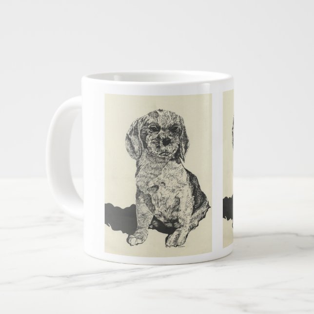 Mans Best Friend Cocker Spaniel Jumbo-Tasse (Vorderseite Links)